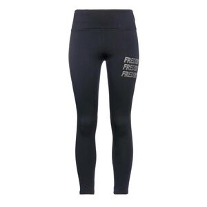 FREDDY. Leggings with Rhinestones. Blue. Size S. Logo Freddy all over